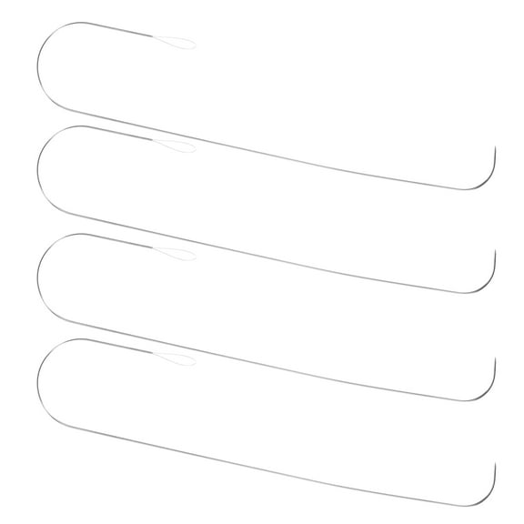 MOKKHNB 4Pcs Portable Beading Needle Silver Bead Threading Tool for Artisans in Craft Projects