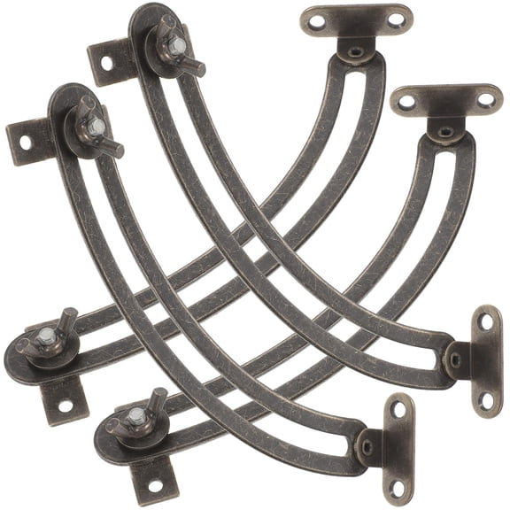 MOKKHNB 4Pcs Slow Down Drop Leaf Black Cabinet Hinges Soft Close for Kitchen Cabinets