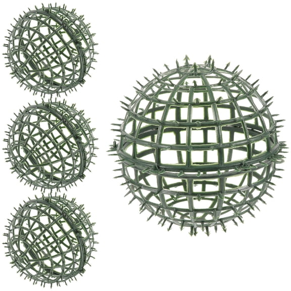 MOKKHNB 4Pcs Green Plastic Topiary Frames Grass Ball Rack for Home Garden Wedding Decor