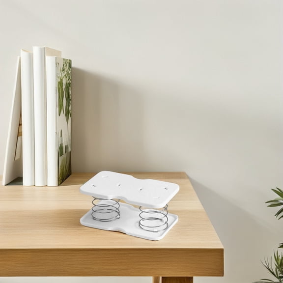 MOKKHNB 4Pcs Spring Holder for Tissue Box White Sturdy Steel Wire and PP Material