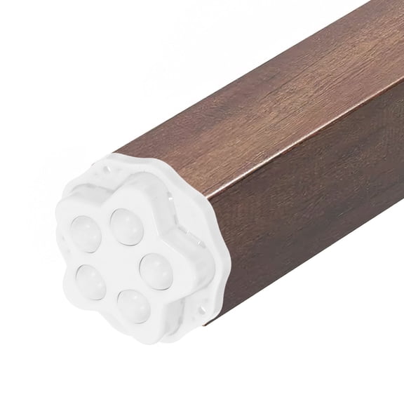 MOKKHNB 4Pcs Sticky Caster Wheels White Plastic Self Adhesive with Large Diameter for Smooth Furniture Mobility