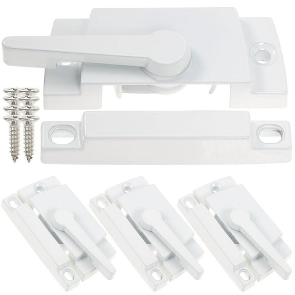MOKKHNB 4-Pack White Window Sash Locks for Vinyl & Sliding with Smooth