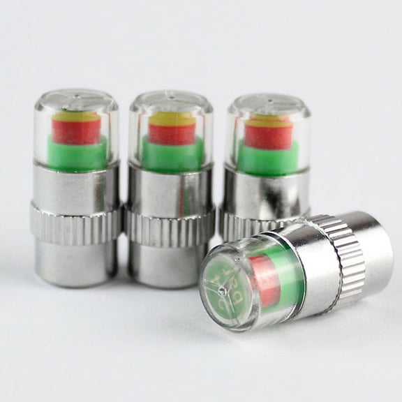 MOKKHNB Mokkhnb 4Pcs Auto Tire Caps, Fits Standard Tire Stems, Prevents Wear