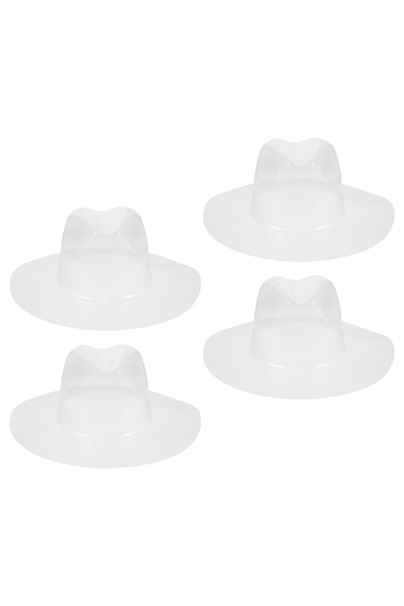 Plastic Hat Inner Support for Shaping, Clear Cowboy Hat Shaper, 4Pcs