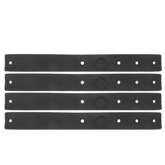 MOKKHNB 4Pcs Universal Fit Piano Lock Belt for X Style Keyboard Stands Black Nylon Material
