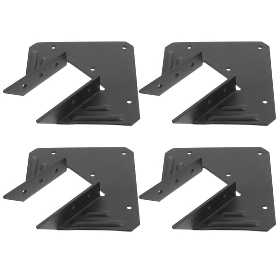 MOKKHNB 4Pcs Wood Post Angle Brackets Metal Heavy Duty for Outdoor Pergola and Canopy Frame Connector