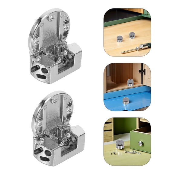 MOKKHNB 4-Pack Zinc Alloy Folding Table Hinges Plated Heavy Duty for Kitchen Cabinets and Drop Leaf Tables