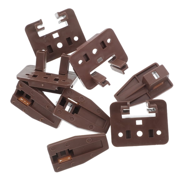 MOKKHNB Brown Plastic Drawer Slide, Accurate Positioning, Durable, Easy Installation, 4Set