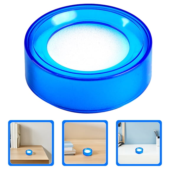 MOKKHNB 4pcs Plastic Round Sponge Cup For Cash Handling Sortquick Fingertip Moistener Blue