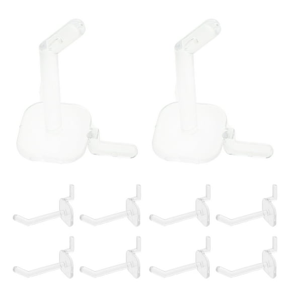 MOKKHNB Clear Plastic Wall Pegs for Hanging Tools and Organizing 50Pcs