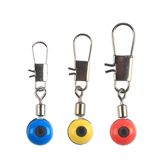 MOKKHNB 50Pcs Durable Stainless Steel Rod Pole Guides with Built in Swivel to Prevent Line Twisting
