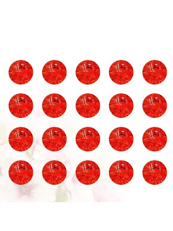 50-Pack Red Sewing Buttons, Sustainable Material for Jackets, T-Shirts, Hats and Craft Projects