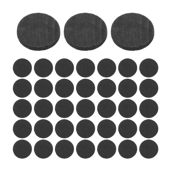 MOKKHNB 50Pcs Round Graphite Electrode Plate Black for High Temperature Experiment and Optimal Conductivity