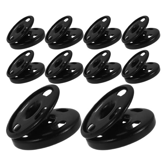 MOKKHNB 50Sets Metal Snap Fasteners for Sewing Copper Black Snap Buttons for Clothes DIY Projects