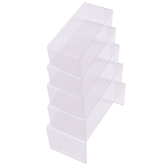 MOKKHNB 5Pcs Acrylic Shoe Holder White U Shape Display Rack for Shoes Shelf Store and Home Use