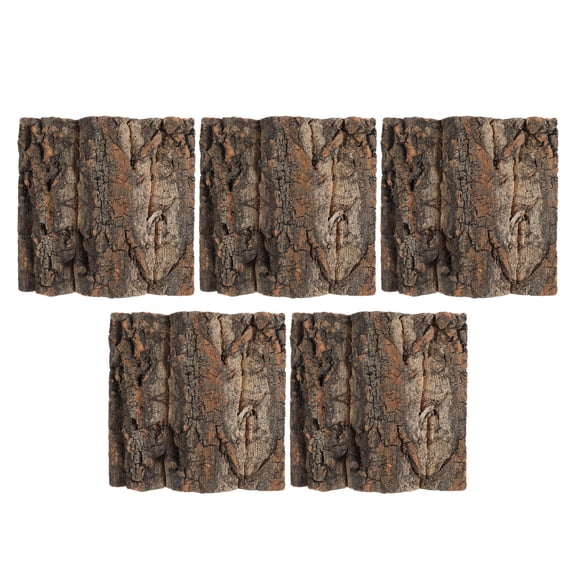 MOKKHNB 5Pcs Natural Cork Bark Panel for Reptile Tank Hide and Climbing