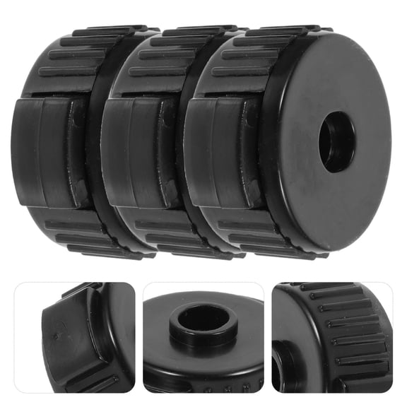 MOKKHNB 5Pcs Plastic Drum Cymbal Caps Quick Release Black Tool Free Installation for Touring Drum Kits