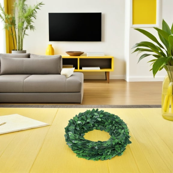 MOKKHNB 5-Pack Artificial Leaf Vine with Bendable Wire for Wedding, Party Decorations, Wall Hanging and Home Decor