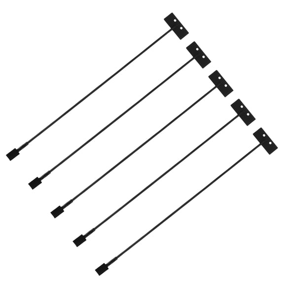 MOKKHNB 5Pcs Sturdy Black Metal Clock Hanging Bar Pendulum Support Rod for Home and Office Use