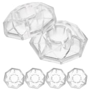 MOKKHNB 5Pcs Durable Transparent Guitar Pedal Footswitch Toppers Plastic Protection Caps