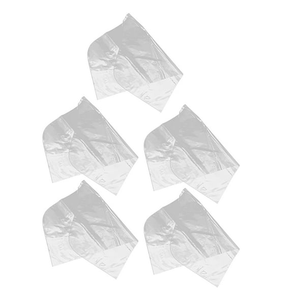 MOKKHNB 5Pcs Transparent Plastic Clothes Covers with Breathable Design for Hanging Garment Protection