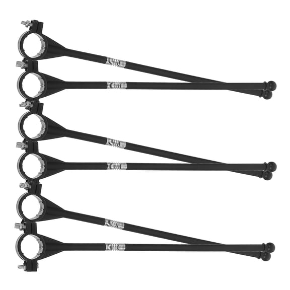 MOKKHNB 6 Pcs Handheld Flag Pole Plastic Bike Handlebar Flagpole for Parades