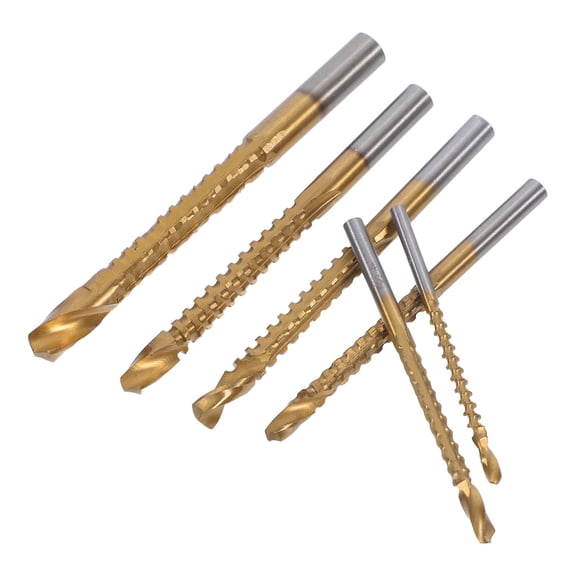 MOKKHNB 6Pcs Center Drill Bits Set Multi Cylinder Shape for Woodworking and DIY Projects