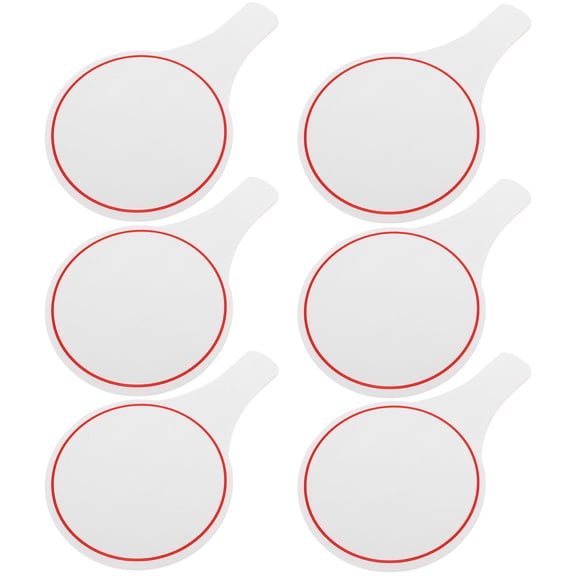 MOKKHNB 6Pcs Foam Whiteboards Handheld Dry Erase Scoreboard with Handle Flexible and Reusable