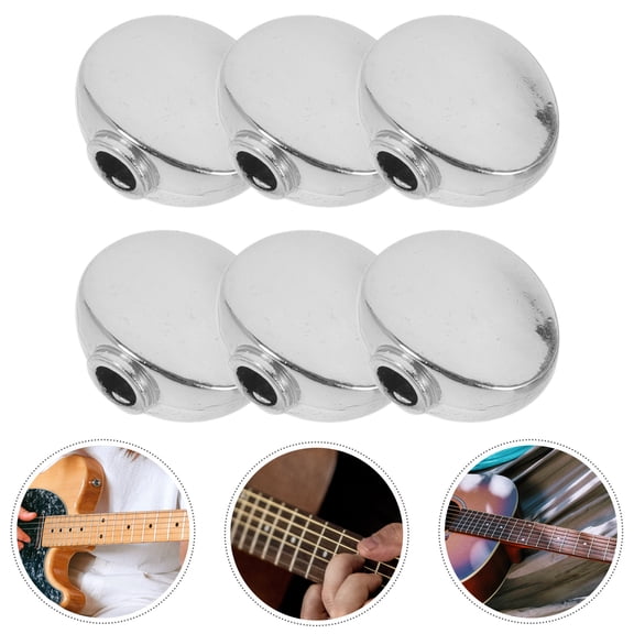 MOKKHNB 6-Pack Zinc Alloy Guitar Tuner Knobs Replacement Parts for Musical Instrument Maintenance