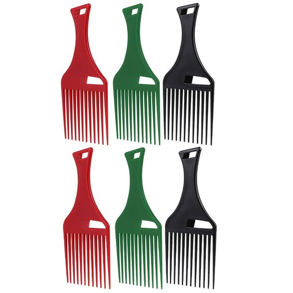 MOKKHNB 6Pcs Hair Comb Pick for Hair Styling Detangling Comb with Wide Teeth Assorted Colors