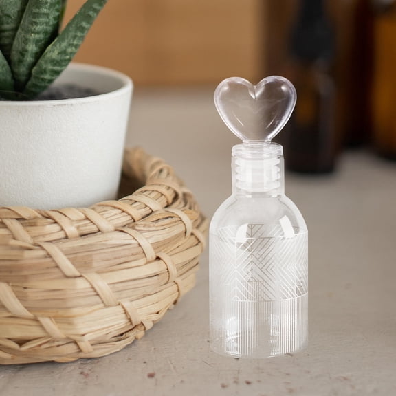 MOKKHNB 6Pcs Portable Transparent Plastic Container Caps Oil and Makeup Dispenser Caps