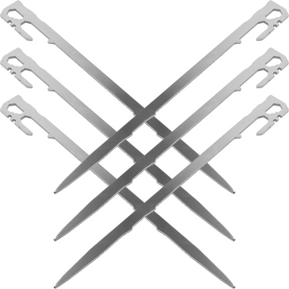 MOKKHNB 6Pcs Professional Tent Pegs with Chisel Point for Outdoor Ground Fixing and Tent Reinforcement