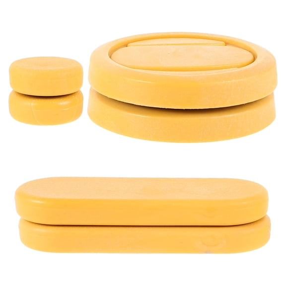 MOKKHNB 6Pcs Skateboard Accessories Yellow Protective Glove Sliders for Enhanced Control and Comfort
