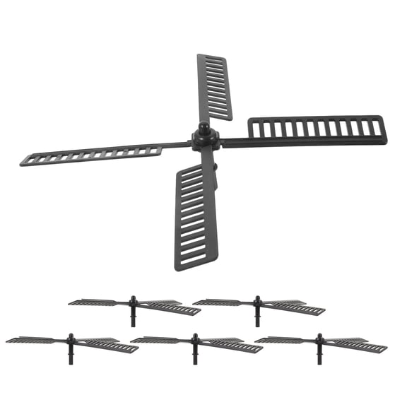 MOKKHNB 6Pcs Sturdy Plastic Windmill Blades Replacement Parts for Yard Decorative Outdoor Garden Fans