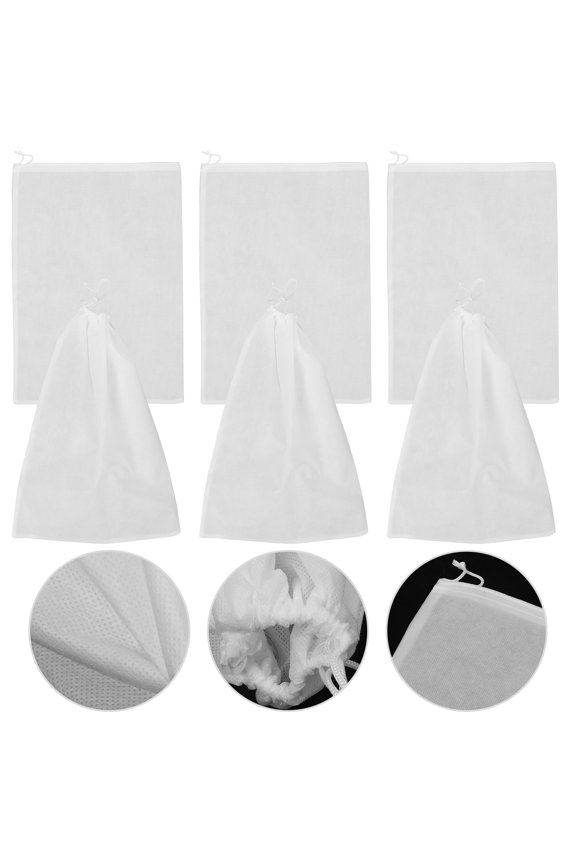 6Pcs White Boots Storage Pouch Foldable Drawstring Organizer for Clean and Tidy Boot Storage