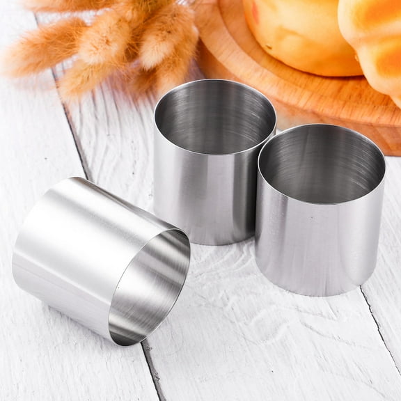 MOKKHNB 8pcs Stainless Steel Biscuit Cutter Baking Tool for Home Bakers