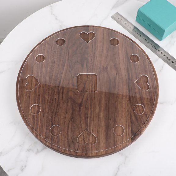 MOKKHNB Acrylic Clock Dial Plate Template with Accurate Markings for Home Clock Projects