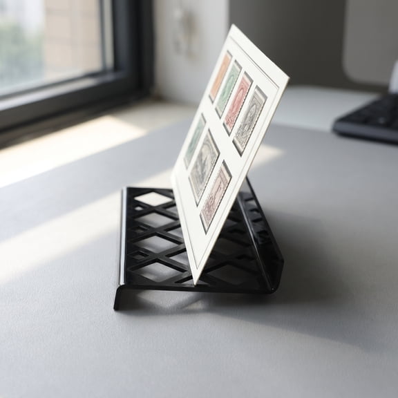 MOKKHNB Black Acrylic Card Display Stand, Clear Material, Ideal for Collector Viewing, Space Efficient