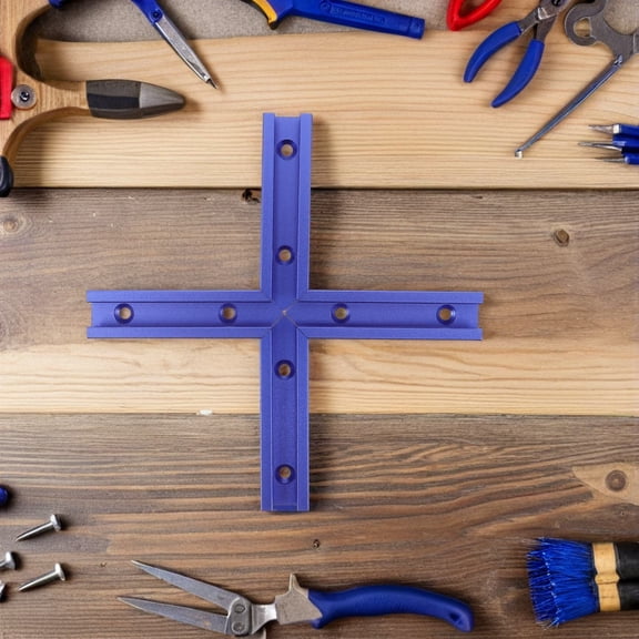 MOKKHNB Adjustable Blue T Slot Clamp for Woodworking Home Use with Stable Wood Fixation