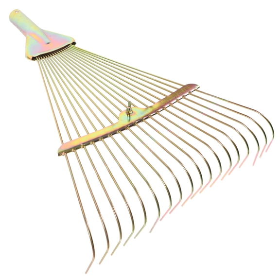 MOKKHNB Steel Wire Leaf Rake for Lawn Yard and Beach Gardening Tasks
