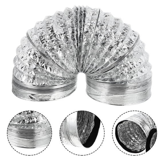MOKKHNB Aluminum Foil Telescoping Replacement Duct, Flexible Kitchen ...