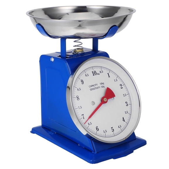 MOKKHNB Analog Kitchen Scale with Stainless Steel Bowl and Easy to Read Dial for Baking and Meal Prep