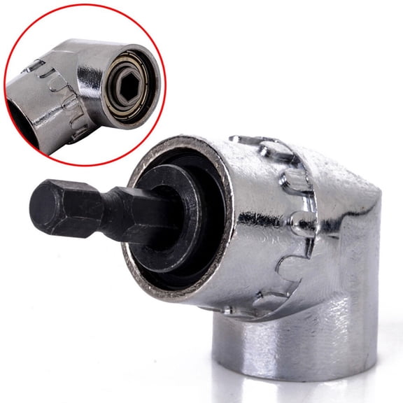 MOKKHNB 105 Degree Angle Drill Driver Attachment with 360 Degree Adjustable Flange for Power Drills, and Versatile