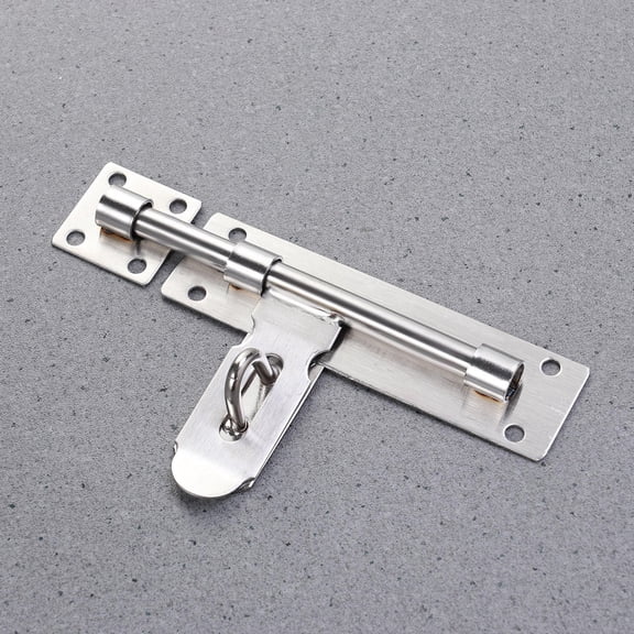 MOKKHNB Anti-Theft Door Bolts Latches Stainless Steel Plated Silver Finish Corrosion Resistant for Window and Door Security
