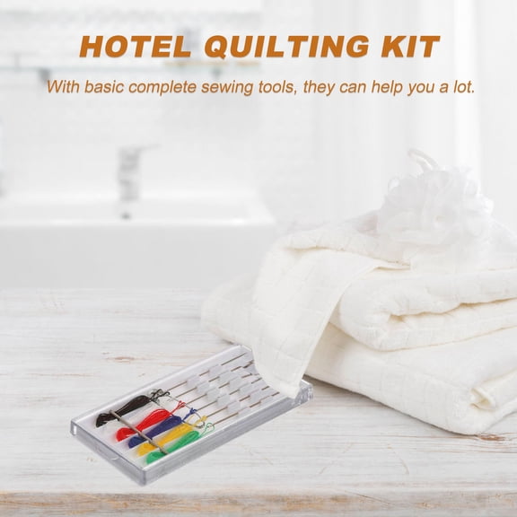 MOKKHNB Portable Disposable Sewing Kit with Assorted Colors, Lightweight Needlework Tools and Thread for -the-Go Repairs