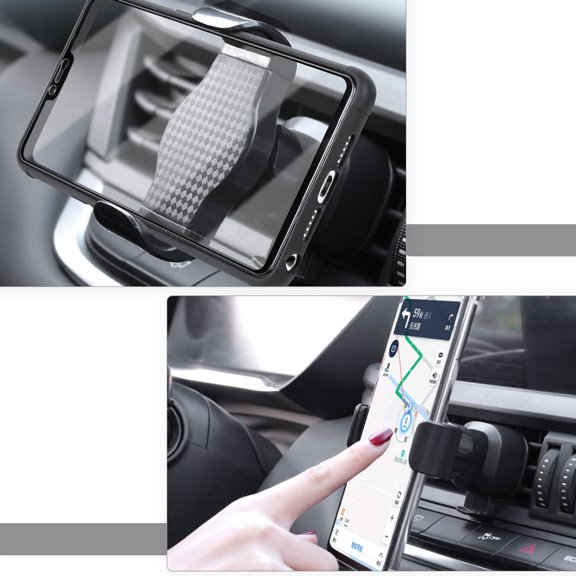 MOKKHNB Auto Phone Navigation Bracket Black Universal Car Air Outlet Phone Mount