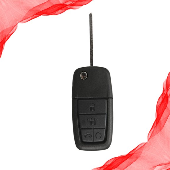 MOKKHNB Automotive Key Shells Folding Key 4 Buttons Plastic Replacement 1Pack