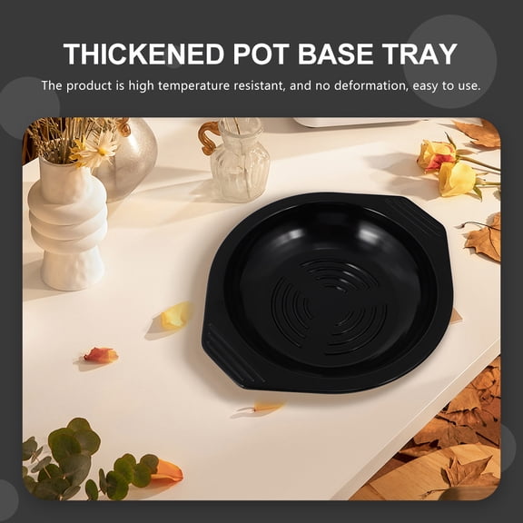 MOKKHNB Black Thickened Pot Base Tray Heat Insulation Anti Scald Kitchen Accessory
