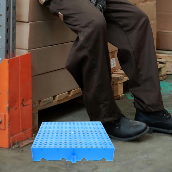 MOKKHNB Blue Thickened Plastic Warehouse Pallets with Ventilation and Moisture Proof Features