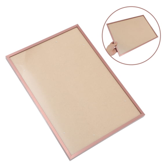 MOKKHNB Brown Metal A3 Poster Frame for Wall Hanging Decorative Picture Display with Rounded Corners